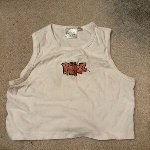 Bratz White Crop Top for Women